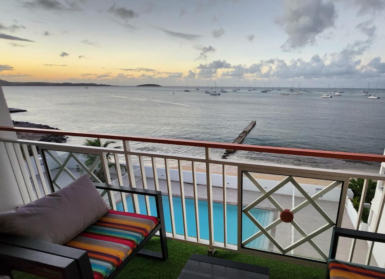 Beau Duplex Vue Mer Avec Piscine Et Acces Plage Marigot (Saint Martin) Exterior foto